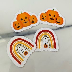 Halloween 🎃 Waterproof stickers | pumpkins | Halloween rainbow with pumpkin